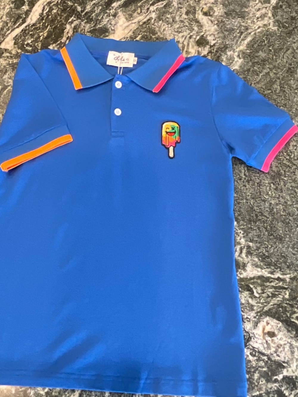 NWT Lola + the Boys Kids Tropical Popsicle Polo shirt - Picture 4 of 12